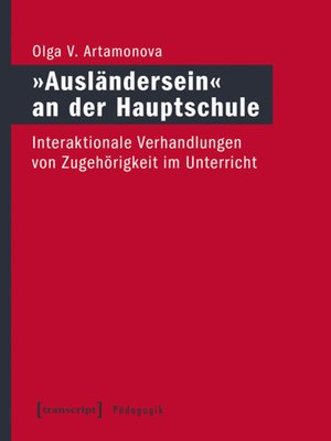 cover image of »Ausländersein« an der Hauptschule